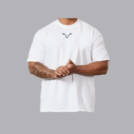 Thunder Bull Oversized White T-shirt