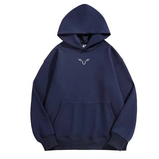 Navy Thunder Bull Hoodie (Brand Logo)