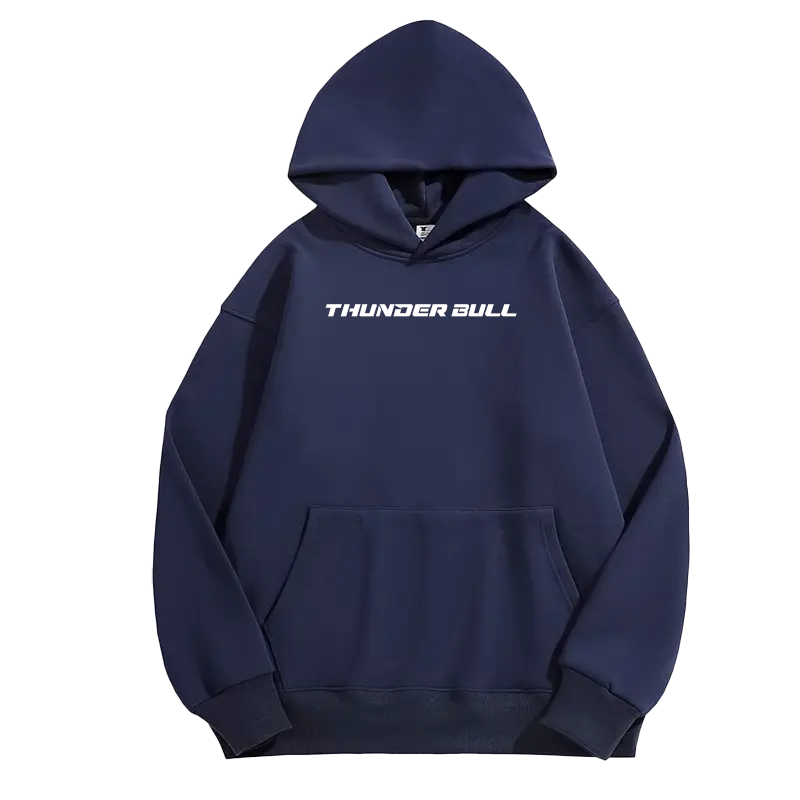 Navy Thunder Bull Hoodie (Brand Name)