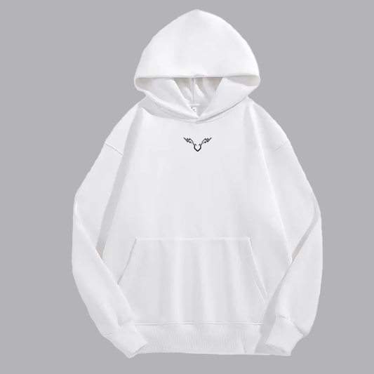 White Thunder Bull Hoodie (Brand Logo)